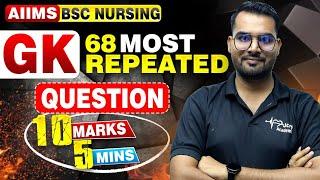 AIIMS BSc Nursing GK Class  | 100% Exam-Oriented Questions!" #aiims #aiimsbscnursing2025