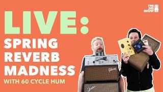 LIVE: Spring Reverb Pedal Shootout (w/ 60 Cycle Hum)