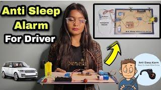 Anti Sleep Alarm For Driver || Inspire Award Project || Inovative Ideas || Final Year Project.