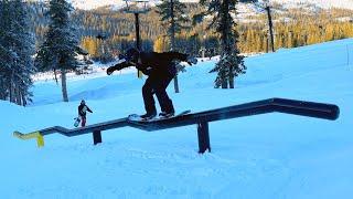 The Longest Rail I've Ever Hit on a Snowboard! I Was TERRIFIED to Try This