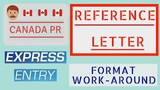  Reference letter for job experiences (Canada Expess Entry 2018)