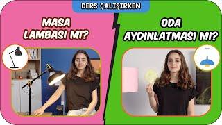 Ders Çalışırken Masa Lambası mı Oda Aydınlatması mı? 