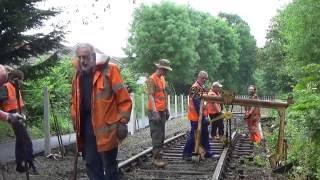 Cambrian Heritage Railways,  CHR permanent way working party,June 16