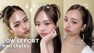 6 easy hairstyles for school 𐙚₊˚⊹ my go-to hairstyles!