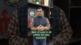 Best of Luck to all UPPSC RO ARO Aspirants 2024 | Nirman IAS #uppsc #roaro