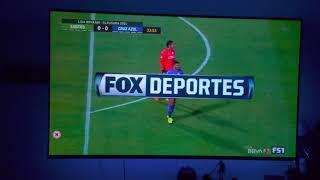 Santos VS Cruz Azul Guardianes 2021 10/1/2021minuto 33 de el primer tiempo...