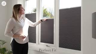 Perfect Fit Pleated and Honeycomb Blinds - No Drill Pleated Blinds -  Newblinds co uk