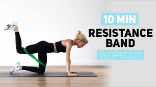 10 MINUTES RESISTANCE BAND WORKOUT | Caro Daur #DAURPOWER​