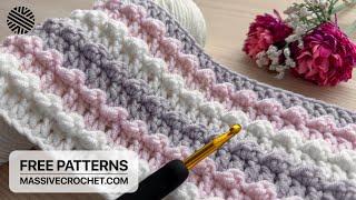 VERY EASY & FAST Crochet Pattern for Beginners! ️️ Crochet Stitch for Baby Blanket & Bag