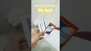 Heads & shoulder ph test  #shampoo #shorts #haircare