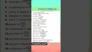 Physics Formulas.