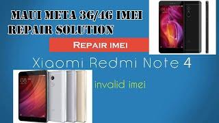 Xiaomi Redmi Note 4 MTK Invalid imei Fix,How to Repair Imei Redmi Note 4 , fix imei redmi note 4 mtk