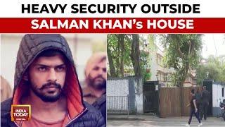 Heavy Security Outside Salman Khan's House After Lawrence Bishnoi Gang Makes Deadly Threat