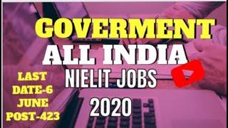 nielit recruitment all India jobs no exam no fees salary 60000