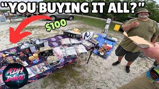 A $100 item was hiding in this bulk buy at the flea market!