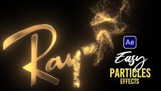 After Effects Tutorial: Particles Logo & Text Animation | Simple Way - Trapcode Particular Tutorial