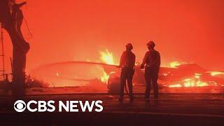 Wildfires spread in California, Trump blames Newsom for fires, more | CBS News 24/7