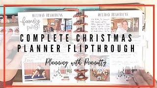 Christmas (Holiday) Planner COMPLETED Flipthrough! | Happy Planner | Filled Out Sections!