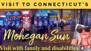 Family day at Mohegan Sun Uncasville CT traveling with disabilities spring 2024