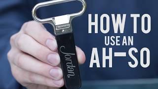 How to Open a Wine Bottle with an Ah-So Wine Opener | Cork Puller Video Demonstration