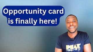 opportunity card - application and certificate recognition