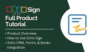 Zoho Sign Full Product Tutorial