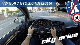 VW Golf 7 GTD 2.0 TDI (2016) - POV City Drive