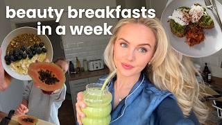 A Week of Beauty Breakfasts (for skin & hair & gut health)