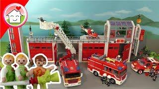 Playmobil Feuerwehr Film deutsch - Die Kita besucht die Feuerwehr - Familie Hauser