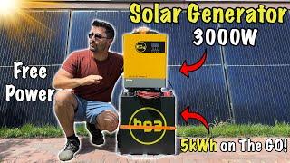 I BUILT A Portable Solar Power Station That Can Charge My EV!