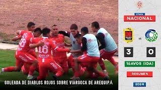 DIABLOS ROJOS vs VIARGOCA (3-0) | RESUMEN - 16AVOS DE FINAL IDA Etapa Nacional | Copa Perú 2024