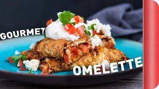 Gourmet Goat's Cheese Omelette Recipe | Sorted Food