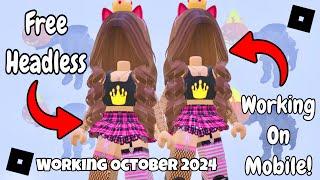 WORKING FREE HEADLESS ON ROBLOX!  Working October 2024 | Roblox Free Headless