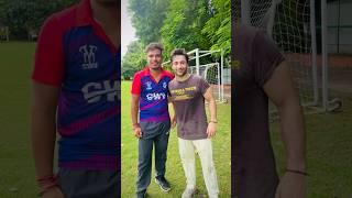 Challenge Match With Harsh Beniwal  #cricketwithvishal #shorts