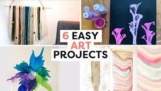 6 Easy Art DIYs For the Weekend | Easy Art Projects