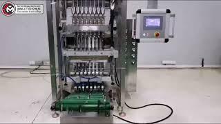 multi lane paste packing machine | high-speed sauce sachet filling sealing machine | sachet machine