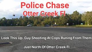 Police Chase In Otter Creek Fl Northbound Lanes Blocked Off & Made Scrap Yard Run.