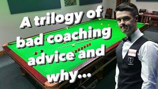 A trilogy of bad advice and why