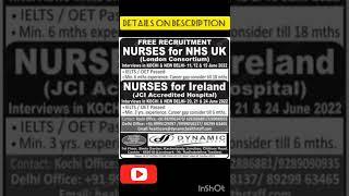 Nursing Jobs in Ireland & UK for Indian nurses - Free recruitment