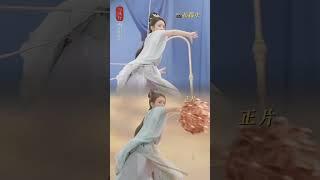 #与凤行：赵丽颖与凤行戏狮绿幕花絮，高段位的武戏往往采用简单的道具｜#赵丽颖#林更新｜古装仙侠玄幻｜The Legend of Shen Li｜KUKAN Drama
