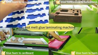 Hot Melt Glue Laminating Machine: Demonstration of Gluing Different Materials