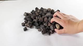 Black Lava Rocks for Plants Pure Volcanic Rock, Fire Pits Fireplaces Gas Grill and Landscaping