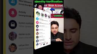 Proof !  Uk tiktok Account identity verification    | #uktiktokaccount #tiktok #shorts