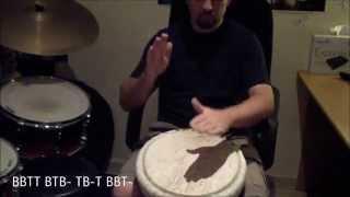 Djembe patterns for beginners -  Pattern 13