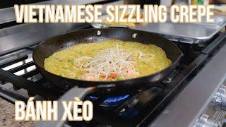 Vietnamese Sizzling Crepe with Dipping Sauce | Savory Pancake | Bánh Xèo | Recipe using Premix Flour