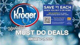 *RUN MONEYMAKER* Kroger UPDATED Must Do Deals for 1/2-1/7 | Mega Sale & MORE