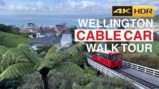 Wellington Cable Car Walk Tour New Zealand 4K HDR