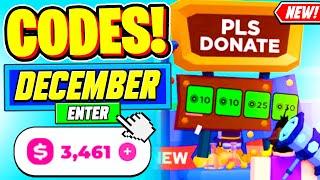 ️New️ ALL WORKING CODES For Pls Donate In December 2024 - Roblox Pls Donate Codes 2024