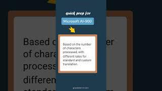 Translator Service Pricing - Microsoft AI-900