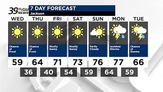 39 News' Weather Update for March 27